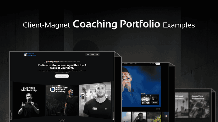 Amazing coaching portfolio examples that attract clients